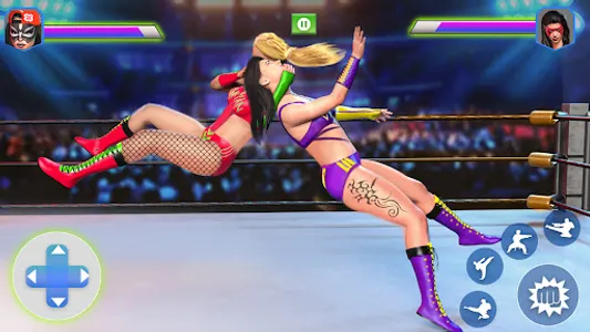 Angry Girl Ring Wrestling Game screenshot 1