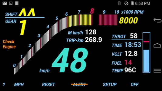 ADD-111R (OBD2 digital dashboa screenshot 0