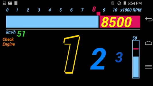 ADD-111R (OBD2 digital dashboa screenshot 2