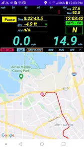 ADD-BIKE (GPS based biking/run screenshot 1