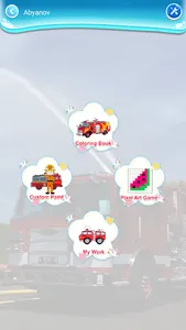 fire truck coloring book screenshot 1