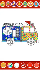 fire truck coloring book screenshot 5