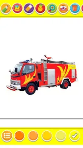 fire truck coloring book screenshot 6