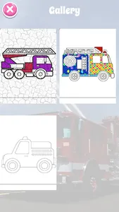fire truck coloring book screenshot 7