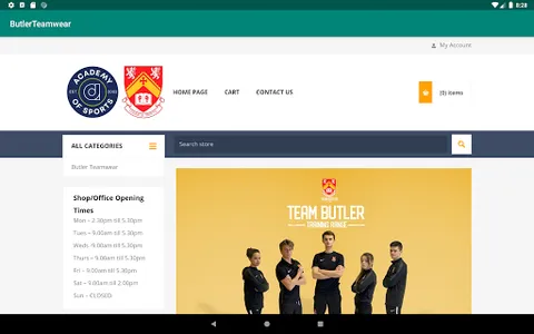 Butler Teamwear screenshot 3