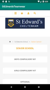 St. Edwards Teamwear screenshot 1