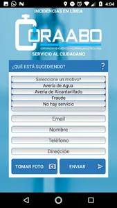 Incidencias CORAABO screenshot 1