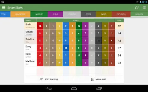 7 Wonders Score Sheet screenshot 10