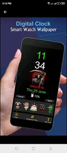 Analog clock live wallpapers screenshot 1