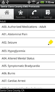 Santa Clara Co. EMS Protocols screenshot 3