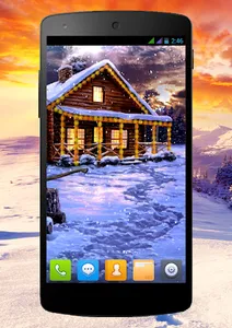 Winter Holiday Live Wallpaper screenshot 0