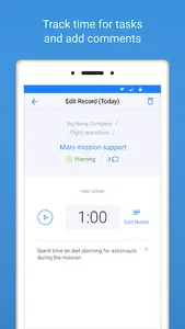actiTIME Mobile Timesheet screenshot 1