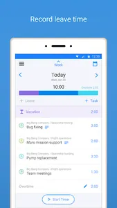 actiTIME Mobile Timesheet screenshot 2