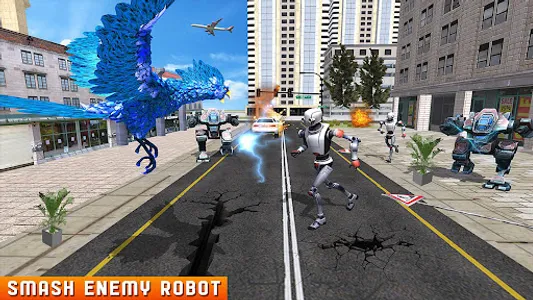 Flying Robot Hero Transforming screenshot 15