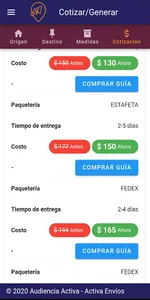 Activa Envíos: Compara Paquete screenshot 2