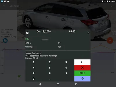 MyFuelLog2: My car statistics screenshot 18