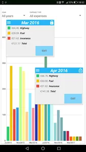 MyFuelLog2: My car statistics screenshot 3