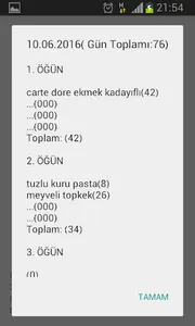 Karbonhidrat Sayımı screenshot 5