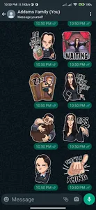 Addams Family Stickers - 2023 screenshot 0