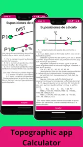 Topographic heights calculator screenshot 2