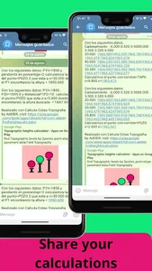 Topographic heights calculator screenshot 5