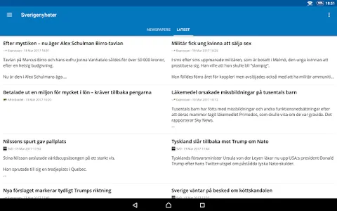 Sweden News (Nyheter) screenshot 21