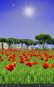 Sea of Poppies Live Wallpaper screenshot 0