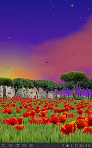 Sea of Poppies Live Wallpaper screenshot 1
