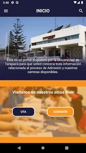 Admisión UTA screenshot 1