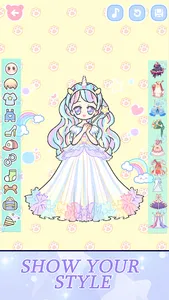 Anime vinder princess dress up screenshot 0