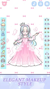 Anime vinder princess dress up screenshot 2