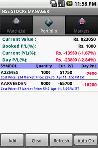 Stock Manager - NSE screenshot 2