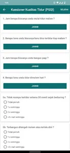 Kuesioner Kepuasan Tidur screenshot 2
