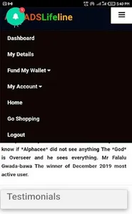 ADSLifeline screenshot 2