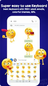 Adult Emoji Sticker Keyboard f screenshot 4