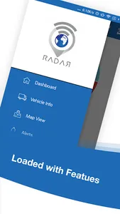 Radar vehicle tracking system screenshot 1