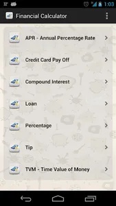 FINANCIAL CALCULATORS screenshot 0