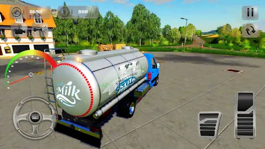 Milk Van Cow Milk Delivery Sim screenshot 13