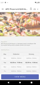 AFC Pizzeria & Grill House screenshot 1