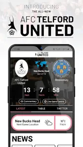 AFC Telford United - The App screenshot 0