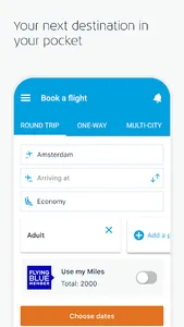 KLM - Book a flight screenshot 0