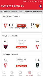 Sydney Swans Official App screenshot 4