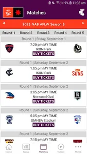 AFLW Official App screenshot 2