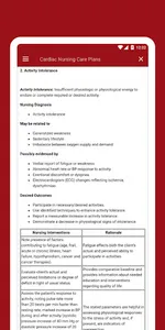 Cardiac Nursing Care Plans screenshot 3