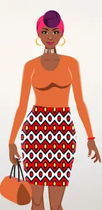 African Fashion Dress Up Game screenshot 1