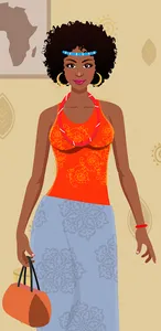 African Fashion Dress Up Game screenshot 2