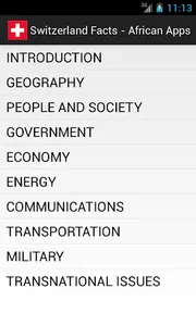 Switzerland Facts screenshot 1