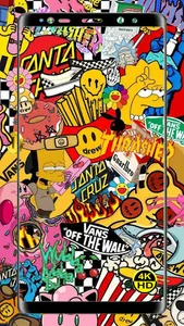 Cartoon Doodle HD Wallpaper 4K screenshot 10