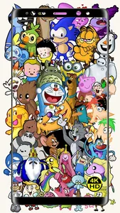 Cartoon Doodle HD Wallpaper 4K screenshot 14