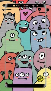 Cartoon Doodle HD Wallpaper 4K screenshot 17